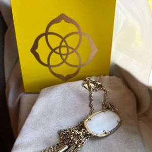 Kendra Scott Rayne necklace tassel - White